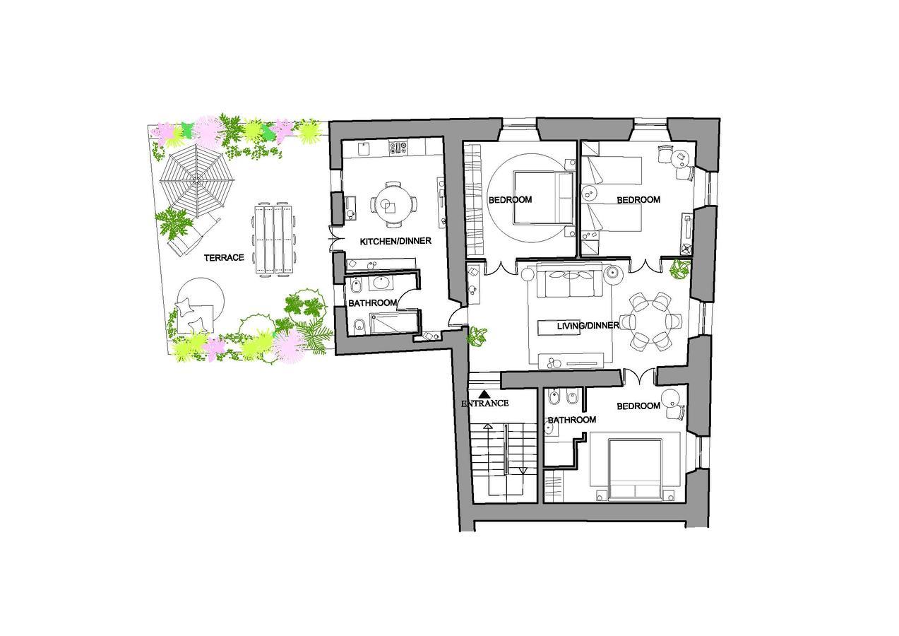 Mami'S Home Trastevere Apt With Private Terrace Рим Экстерьер фото